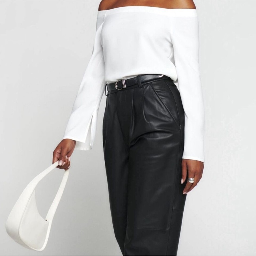 Reformation Women's Off The Shoulder Byron Blouse - Picture 4 of 8
